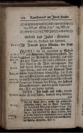 Rauchwerck zur Jubel-Freude in Zion.