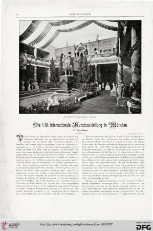 15: Die VIII. internationale Kunstausstellung in München