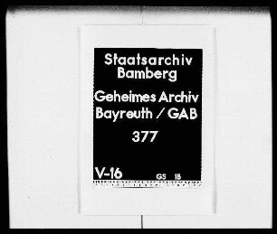Ansbachische Prozessangelegenheit mit dem Deutschen Orden und der Reichsstadt Nürnberg - Fasc. XIII