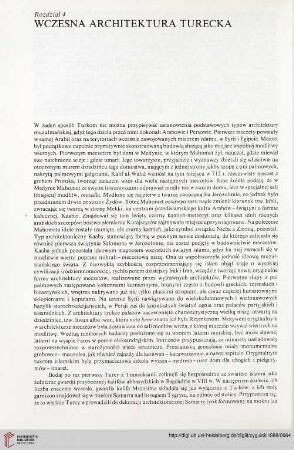 Rozdział 4:Wczesna architektura turecka