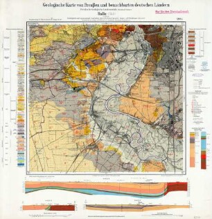 [4537] Halle (Süd), Geologische Karte von Preußen und benachbarten deutschen Ländern