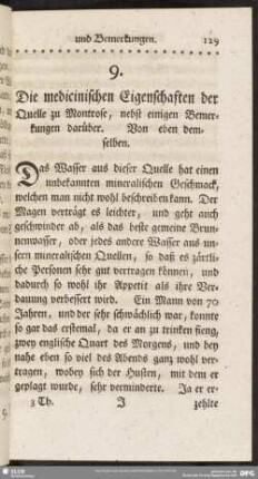 Die medicinischen Eigenschaften der Quelle zu Montrose