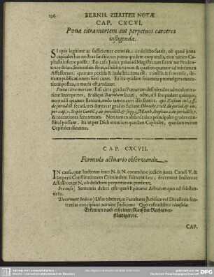 Cap. CXCVII. Formula actuario observanda