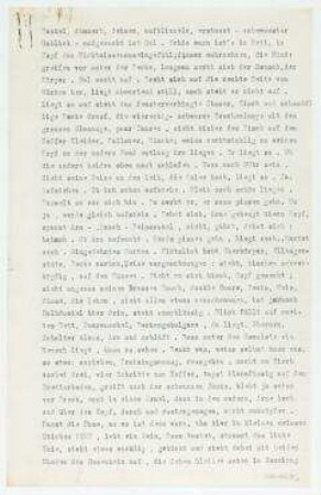 [Dunkel, dämmert, dehnen, aufblinzeln]. [Berlin und Jershöft]