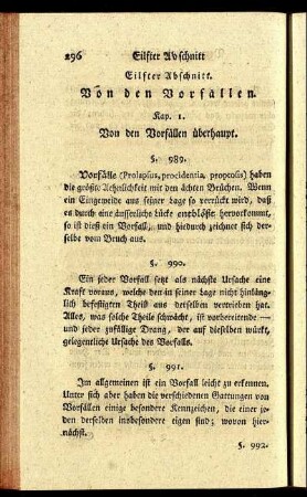 Eilfter Abschnitt. Von den Vorfällen. - Zwölfter Abschnitt. Organische Krankheiten.