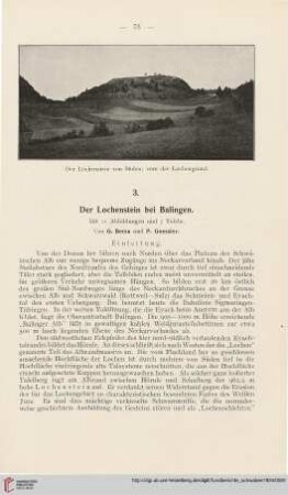 Der Lochenstein bei Balingen