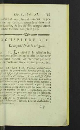 Chapitre XII. De la piété & de la religion.