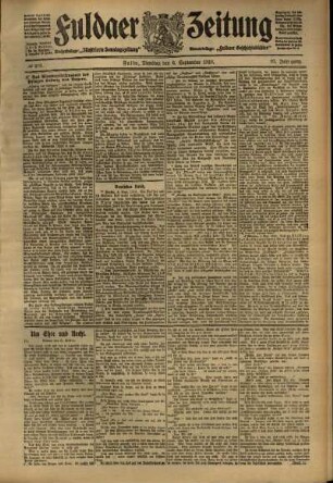 Ausgabe vom Dienstag, den 06. September 1910.