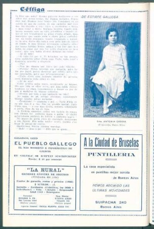 De estirpe gallega : [Retrato de] Srta. Antonia García (Concordia, Entre Ríos)