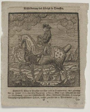 Bildnis des Friedrich II. König in Preussen