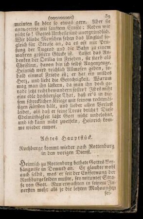 Achtes Hauptstueck.