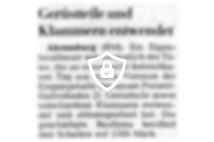 Gerüstteile und Klammern entwendet