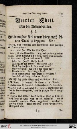 Dritter Theil: Von den Redens-Arten