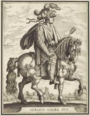 Galba (Blatt 7, aus der Serie der Reiterbildnisse der ersten zwölf römischen Kaiser)