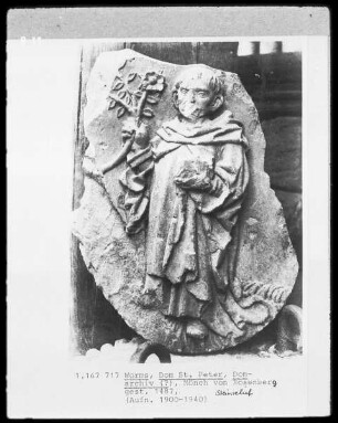 Bauschmuckfragment - Mönch von Rosenberg