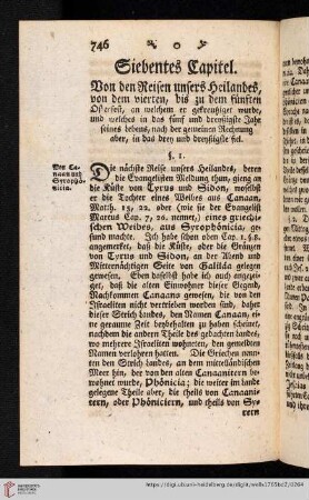 Siebentes Capitel