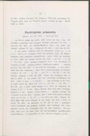 Participium präsentis.