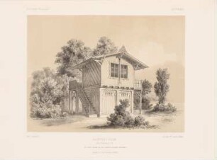 Gartenhaus, Frankfurt/Main: Perspektivische Ansicht (aus: Architektonisches Skizzenbuch, H. 4, 1852)