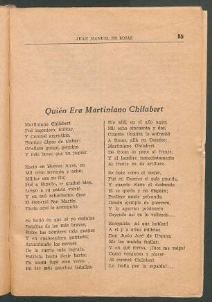 Quién era Martiniano Chilabert