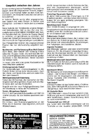 Gespräch zwischen den Jahren