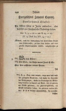 Fortgesetztes Zehntes Capitel, Funfzehntes Orakel