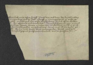 Urkunde einer Stadt über die Einlösung eines Pfandes durch Herzog Ulrich von Württemberg (3a)