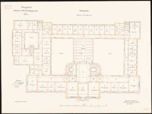 Oberverwaltungsgericht, Berlin-Charlottenburg: Grundriss 1. Obergeschoss 1:100