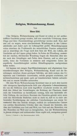 29: Religion, Weltanschauung, Kunst