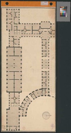 Neues Schloss in Stuttgart, Erdgeschoss (Teilgrundriss)