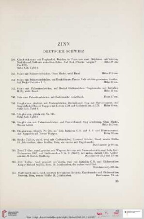 Zinn (Nr. 739 - 1020)