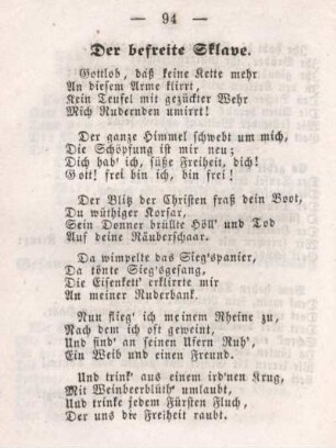 Der befreite Sklave