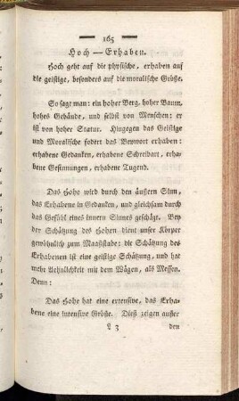 Hoch - Erhaben.