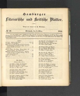 No. 19. 8. März 1854