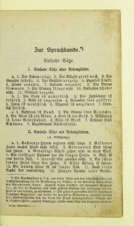 Zur Sprachkunde