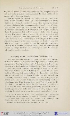 Erregung durch verschiedene Wellenlängen