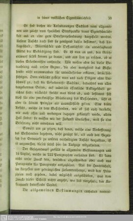 Prüfung des Entwurfs. Inhalt desselben