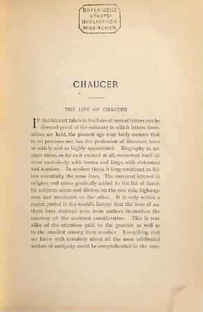 Studies in Chaucer his Life and Writings : In 3 Volumes, 1
