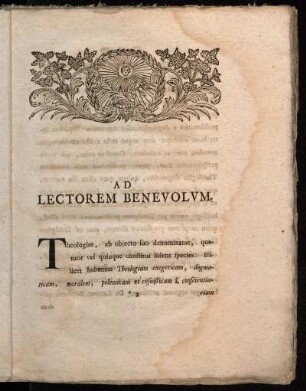 Ad Lectorem Benevolvm.