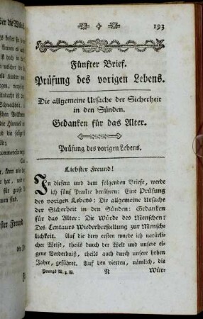 Prüfung des vorigen Lebens.