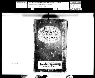 Kopial Leipziger Kreis / Alte Aufschrift: "Leipzigisch Copial"