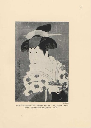 Dunkler Glimmergrund. Iwai Hanshiro als Oishi ... Nr. 20 s