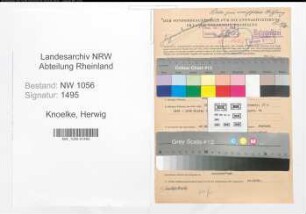 Entnazifizierung Herwig Knoelke , geb. 25.10.1921 (Polizist)