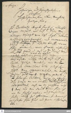 Brief von August Hermann Francke an Marquard Ludwig von Printzen.