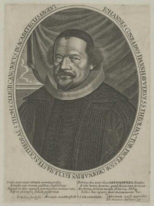 Bildnis des Iohannes Conradvs Dannhavvervs