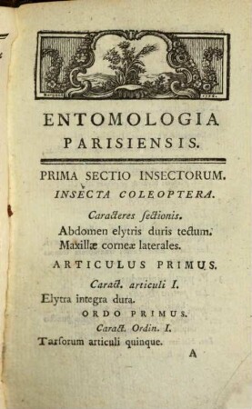 Entomologia Parisiensis