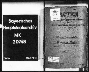 Technische Lehranstalten. Studium im Ausland; (Gesuche um Zulassung zur Prüfung von außerbayer. Mittelschulen).