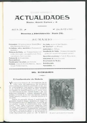 Del extranjero : El fusilamiento de Dubois