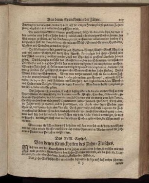 Das XVIII. Capitel. Von denen Kranckheiten des Zahn-Fleisches