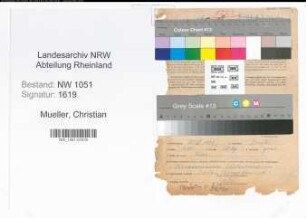 Entnazifizierung Christian Mueller , geb. 25.04.1895 (Verwaltungsangestellter)