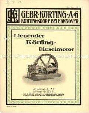 Liegender Dieselmotor